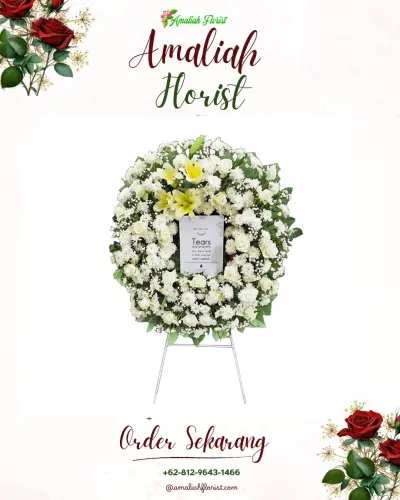 Krans Bunga Duka Cita di Sumbergondo